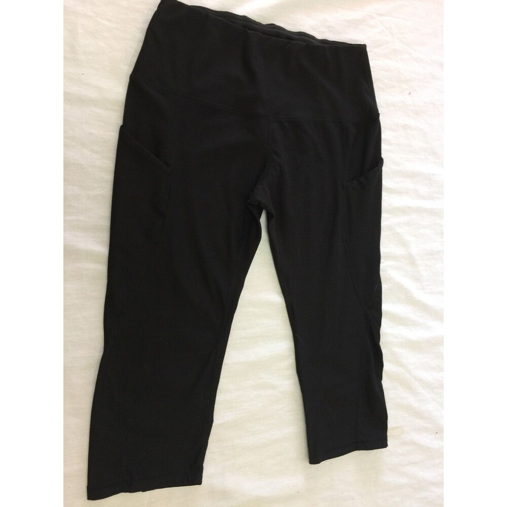 ODODOS WOMENS YOGA ATHLETIC CAPRIS PANTS SIZE L
